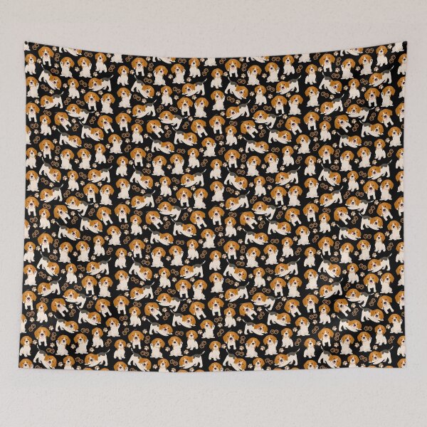 Item preview, Beagle Puppy Dog Pattern designed and sold by Wolfheartart.