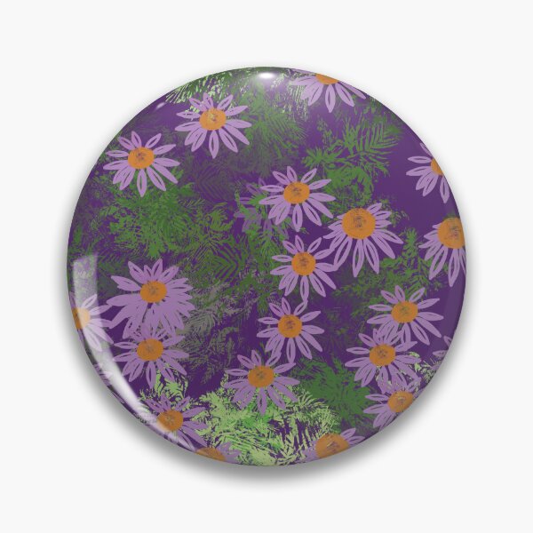 Item preview, Purple Chrysanthemum Blossom on Green Foliage  designed and sold by Yolanda Designs.