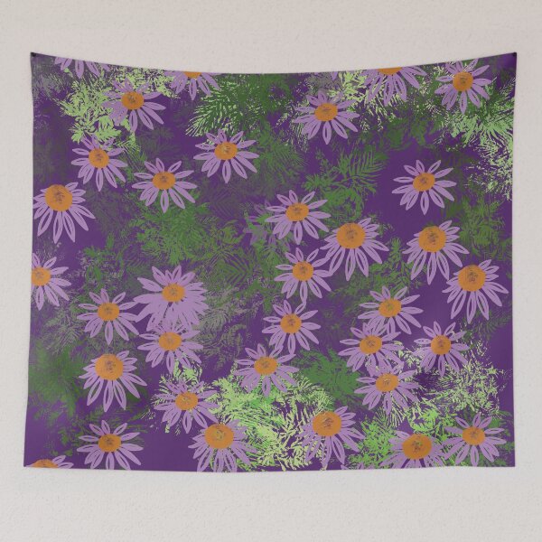 Item preview, Purple Chrysanthemum Blossom on Green Foliage  designed and sold by Yolanda Designs.
