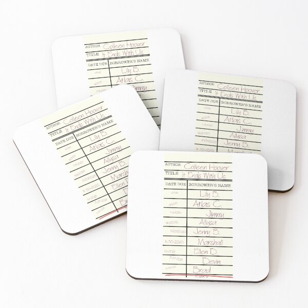 Item preview, It Ends With Us CoHo Library Card designed and sold by noelle20.