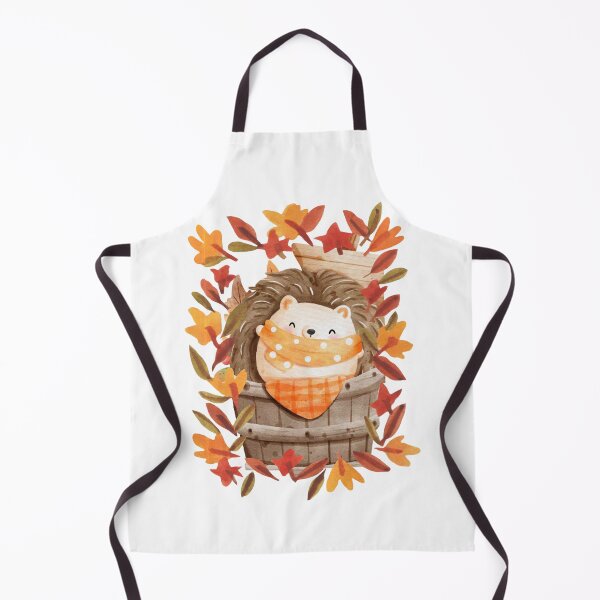 Item preview, Cute Baby Hedgehog Autumn Leaves Barrel Fall Sticker designed and sold by Gear Camel.