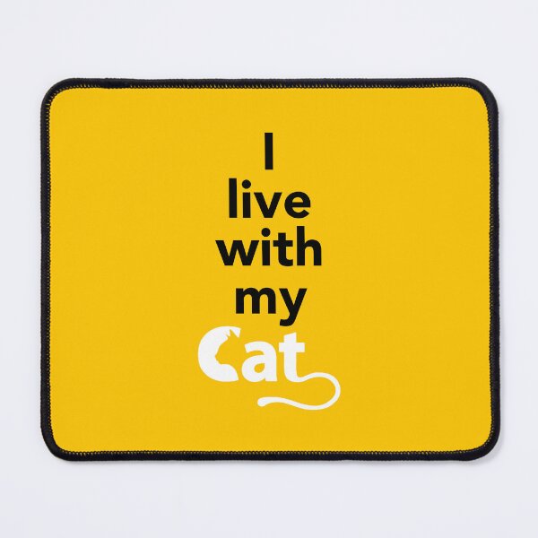 Item preview, I LIVE WITH MY CAT designed and sold by Aspretto.