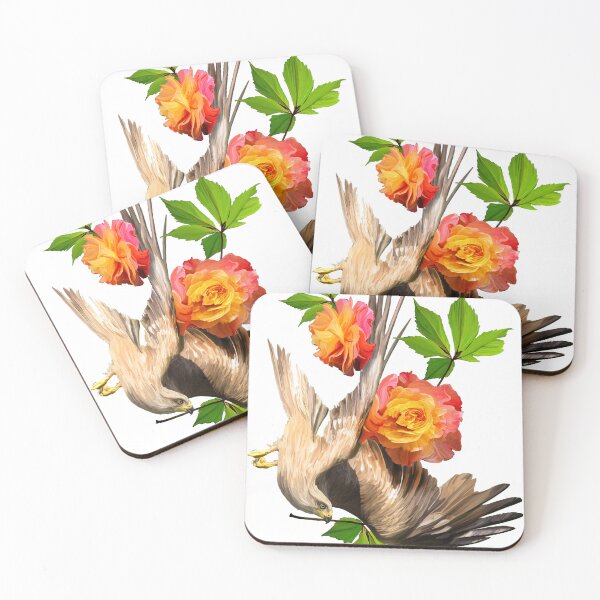 Item preview, Eagle whit flowers - White version designed and sold by ESAR-planet.