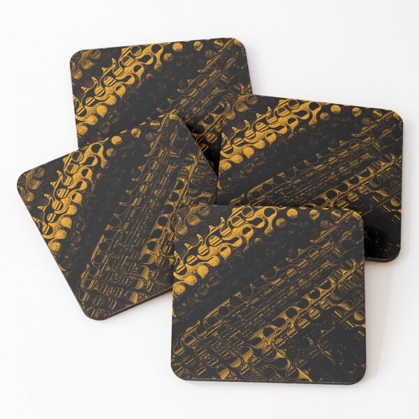 Item preview, Yellow Black circular Geometric designed and sold by mwebba2005.
