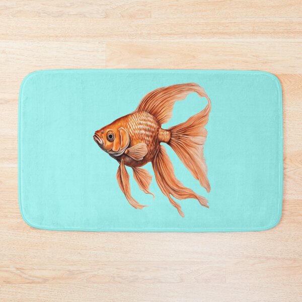 Item preview, Detailed Orange Colored Fantail Goldfish designed and sold by taiche.