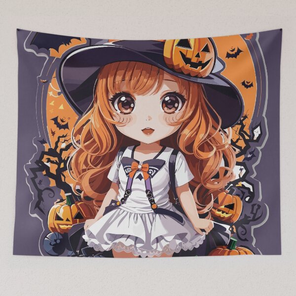 Item preview, Halloween Anime girl designed and sold by dooubleX.