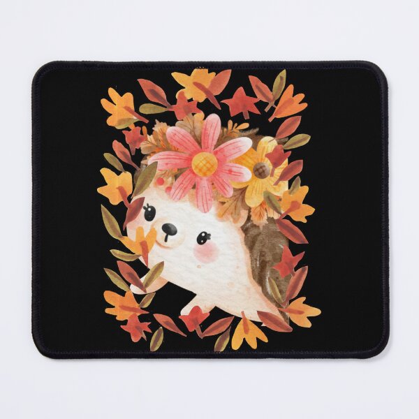 Item preview, Cute Hedgehog Autumn Leaves Fall Sticker designed and sold by Gear Camel.