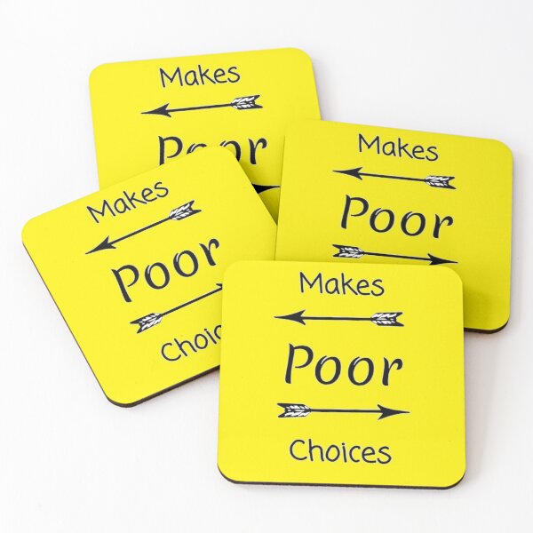 Item preview, Makes Poor Choices in Yellow designed and sold by MissLadyGraves.