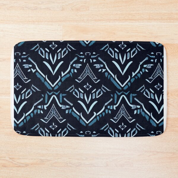 Item preview, "Ghostly Inked Blanket: A Tattooed Pattern" designed and sold by FemmeFlair.