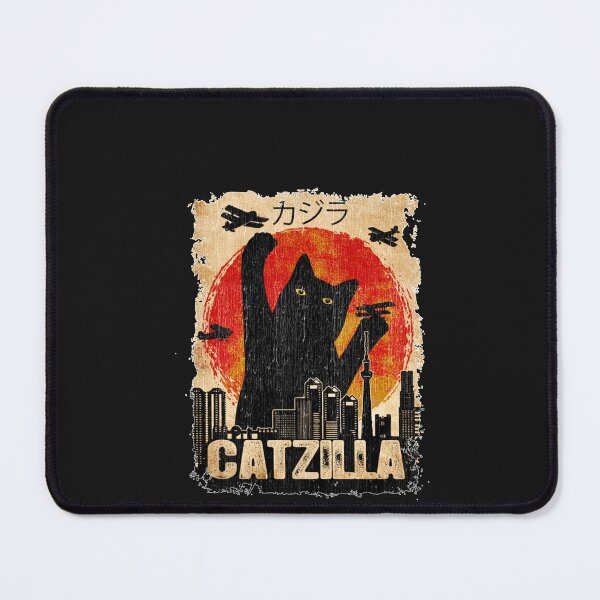 Item preview, Vintage Catzilla Funny Black Cat T Shirt Premium T Shirt designed and sold by AudrinaBingha.