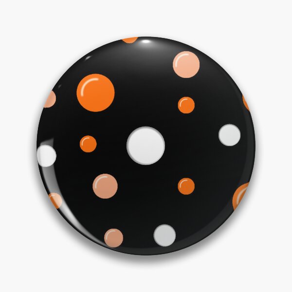 Item preview, black background circle dot pattern designed and sold by NAGNE.