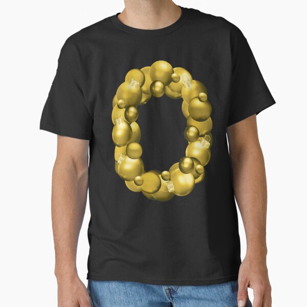 GOLD CHRISTMAS LETTER O Classic T-Shirt