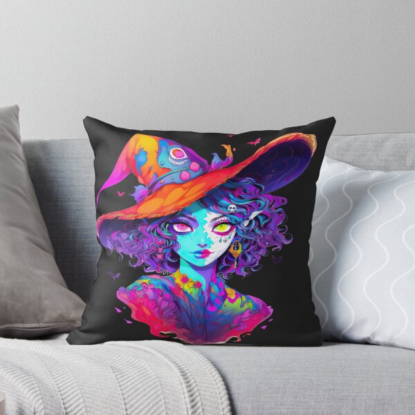 Item preview, Halloween colourful Witch, Queen of darkness, Happy Halloween designed and sold by Sara-Design2.