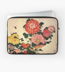 'Chrysanthemum and Bee' by Katsushika Hokusai (Reproduction) Laptop Sleeve