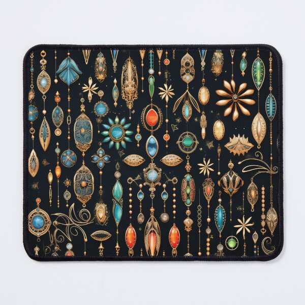 Item preview, Pretty colourful jewelry pattern designed and sold by SmileshareShop.