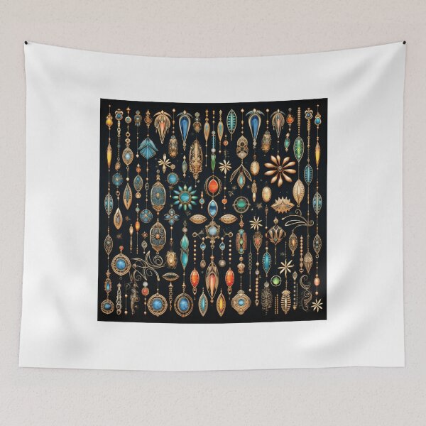 Item preview, Pretty colourful jewelry pattern designed and sold by SmileshareShop.