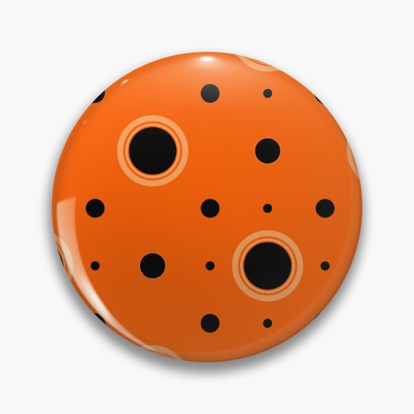 Item preview, Orange background black circle dot pattern designed and sold by NAGNE.