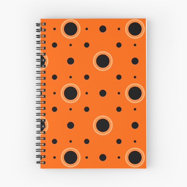 Item preview, Orange background black circle dot pattern designed and sold by NAGNE.