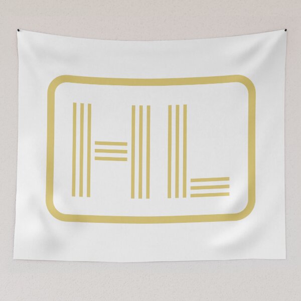 Item preview, HL Initials Gold Geometric Letters designed and sold by Jeallan Designs.