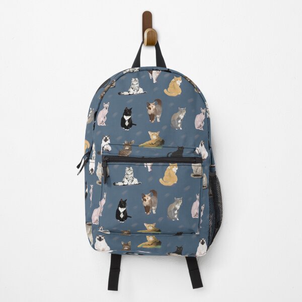 Item preview, Cats on Parade - blue background designed and sold by Deromilly.