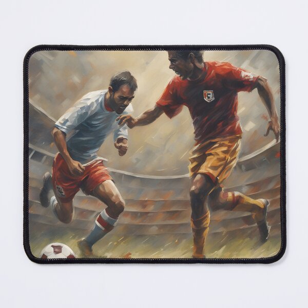 Item preview, Dynamic Football Clash - Two Players in Action designed and sold by Superbdeal.