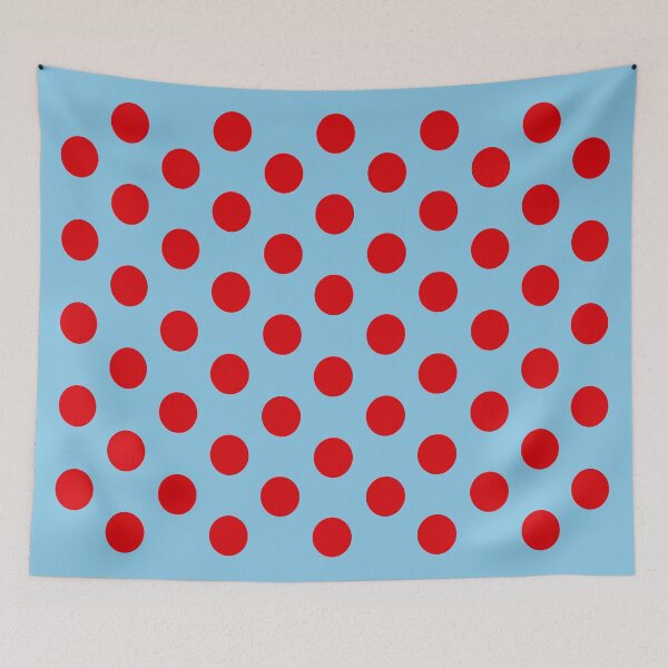 Item preview, Medium RED & BABY BLUE POLKA DOTS designed and sold by RachelMacht.