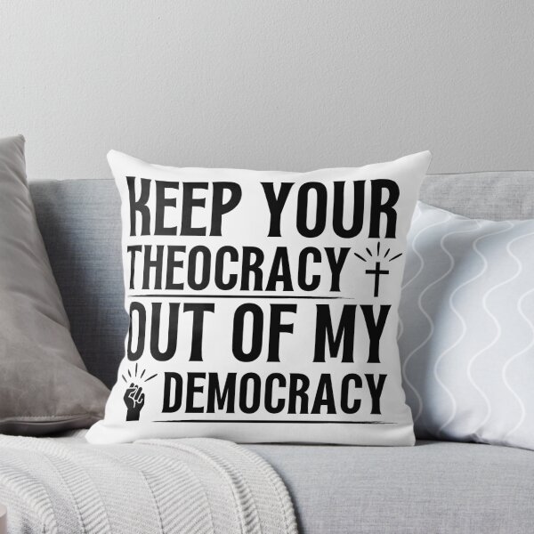 Item preview, Keep Your Theocracy Out of My Democracy designed and sold by saltyfoxprints.