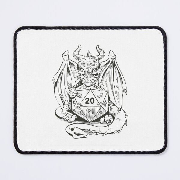 Item preview, Dragon holding a d20: RPG & dragons lover gift designed and sold by Zanda-Nerd-Shop.