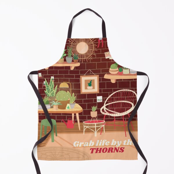 Item preview, grab life by the thorns cactus pun funny houseplant design designed and sold by ModernAndFunky.