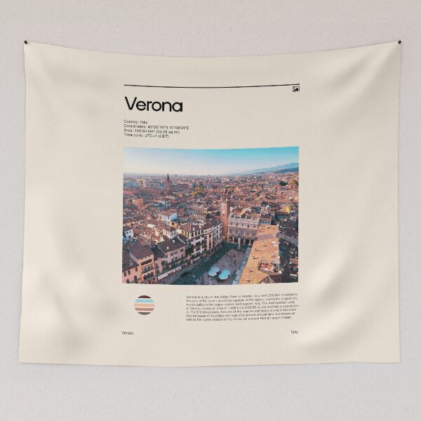 Item preview, Visit Verona, Italy (Travel poster) designed and sold by RabbitK.