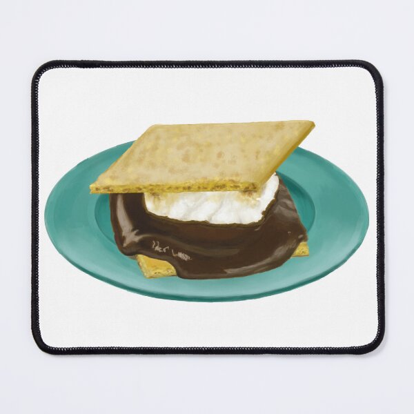 Item preview, Smore on plate drawing designed and sold by cookwithabrush.