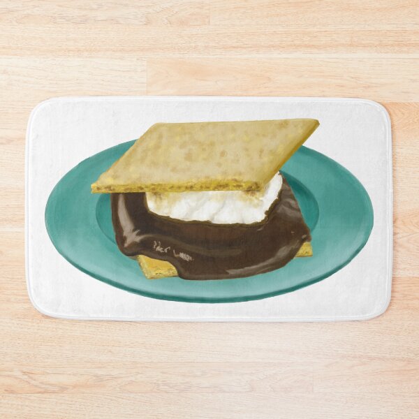 Item preview, Smore on plate drawing designed and sold by cookwithabrush.