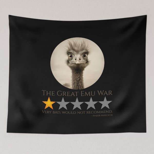 Item preview, The Great Emu War - Australian History Meme designed and sold by Styrman.