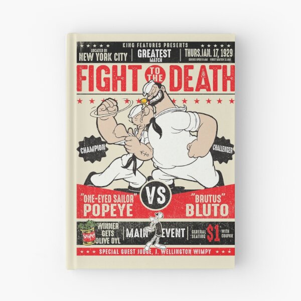 Item preview, Popeye vs. Bluto Fight Poster designed and sold by Alema Art.