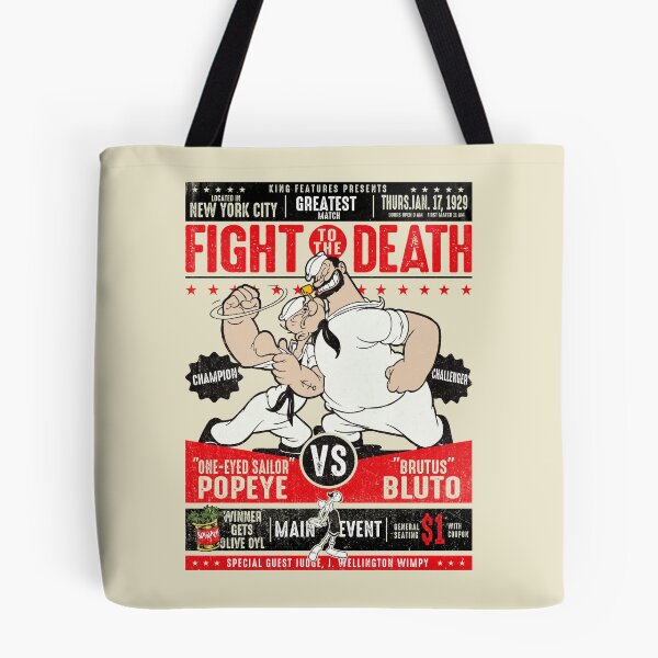 Item preview, Popeye vs. Bluto Fight Poster designed and sold by Alema Art.