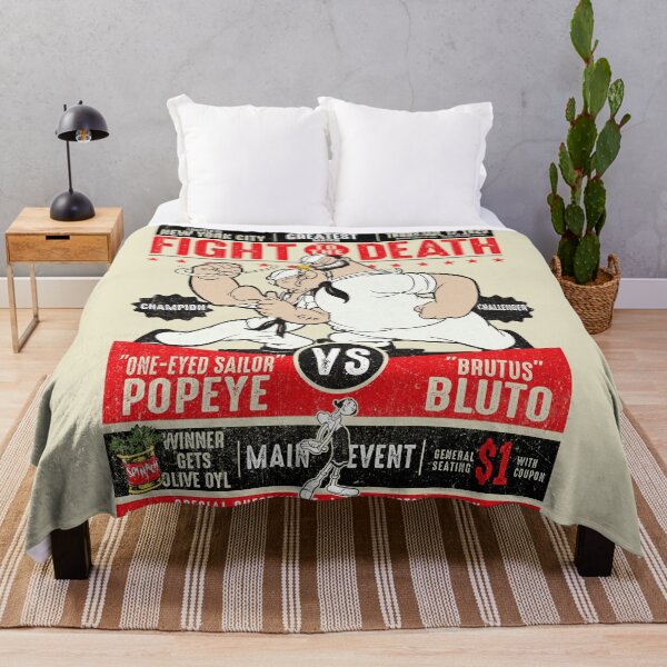 Item preview, Popeye vs. Bluto Fight Poster designed and sold by Alema Art.
