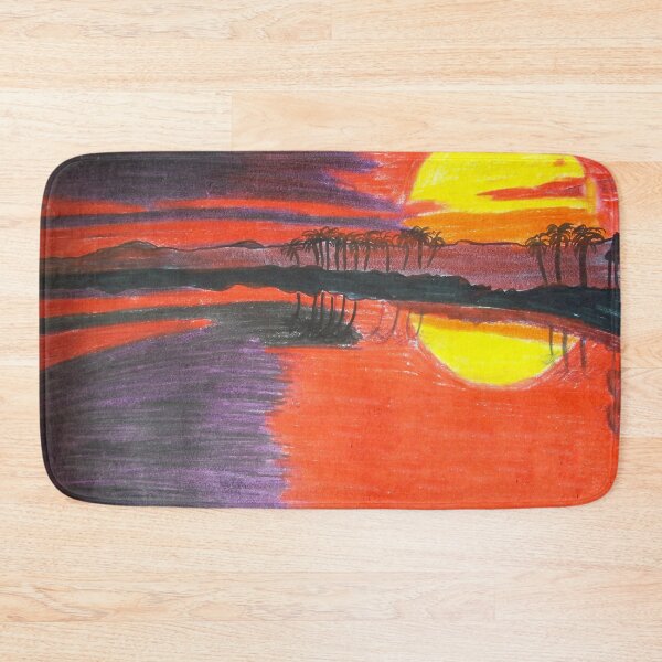 Item preview, Sunset near water scenery Color Art  designed and sold by MubaraksArt.