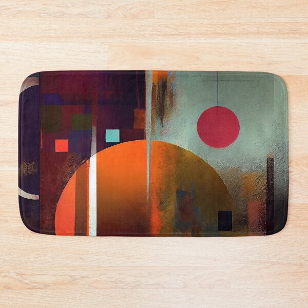 Item preview, Colourful Shapes Abstract Art Painting. Shape Chaos 7 designed and sold by YOTA-ART.