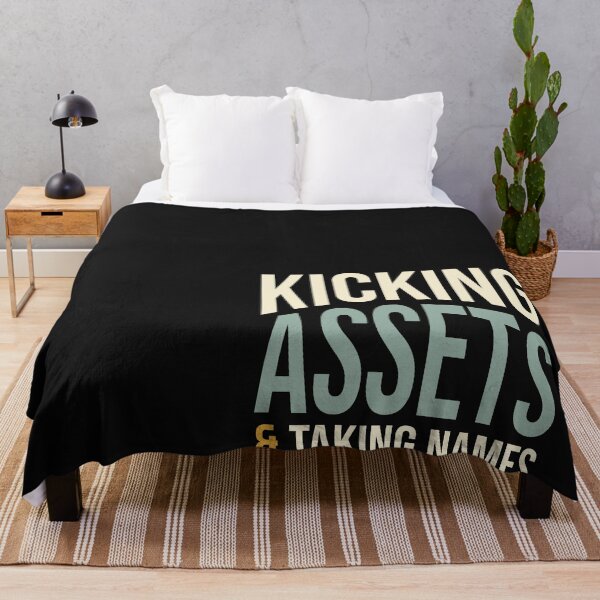 Item preview, Funny Accounting Pun Kicking Assets and Taking Names designed and sold by whyitsme.