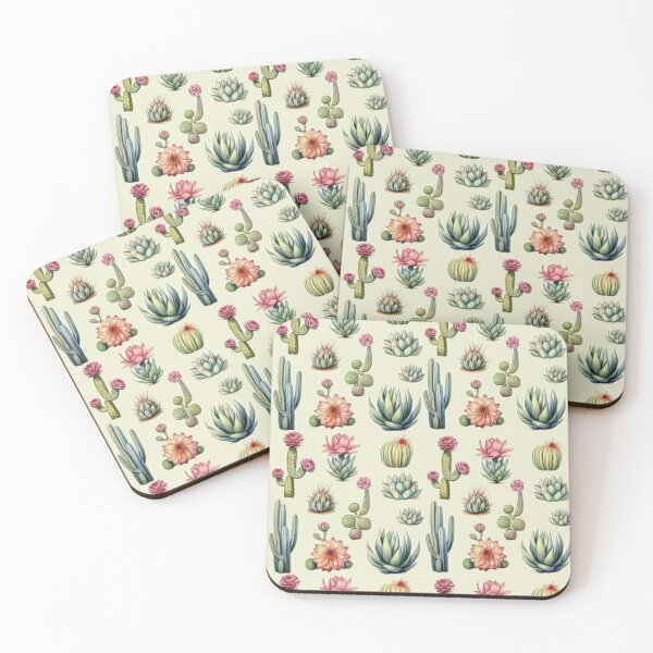Item preview, Cute Cacti Flowers Pattern designed and sold by HappyLifeCreate.