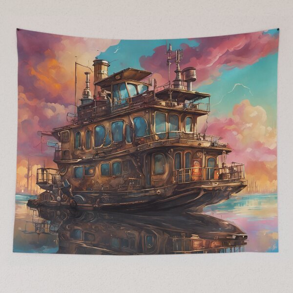 Item preview, Steampunk Houseboat designed and sold by Angelandspot.