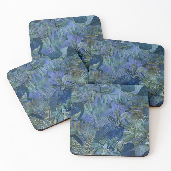 Item preview, Tropical Jungle Vibe Blue Green designed and sold by artsandsoul.
