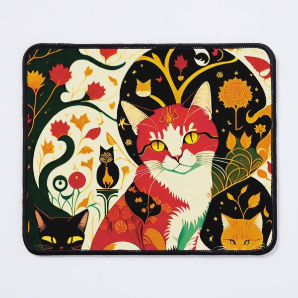 Item preview, Cat and her babies in the magical autumn forest designed and sold by paulagonig.