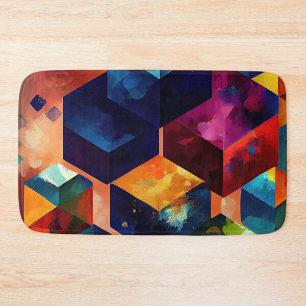 Item preview, Colourful Shapes Abstract Art Painting. Shape Chaos 9 designed and sold by YOTA-ART.