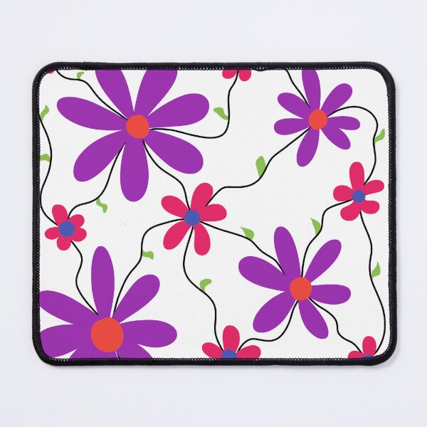 Item preview, purple Flower pattern minimal daisy designed and sold by Carolina Salazar.