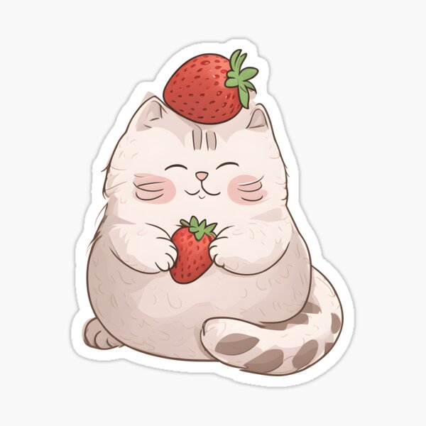 Hello Kitty Strawberry Sticker