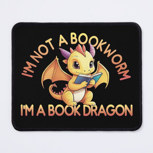 Item preview, Im a bookdragon, cute book lover design designed and sold by ChaosEdits.