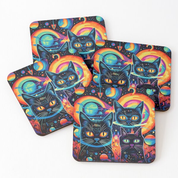 Item preview, Cosmos colorful cats designed and sold by PawelNature.