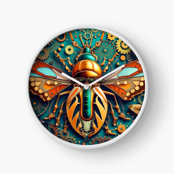 BFC1843 Steampunk Clock with Butterflies