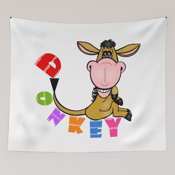Item preview, Happy donkey with smile  designed and sold by Shirley cute art .